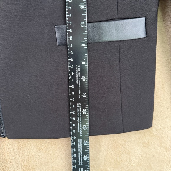 Nine West Womens Blazer Size 12 Black Fitted Career Jacket Business Chic Office - Picture 8 of 12